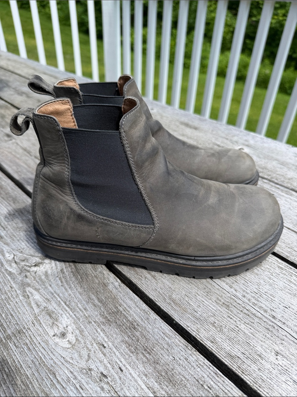 BIrkenstock W’s Stalon Gray Boots size 40 Slip-On Ankle Boots.